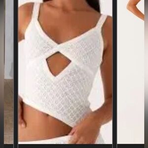 Peppermayo white cutout maxi dress size S